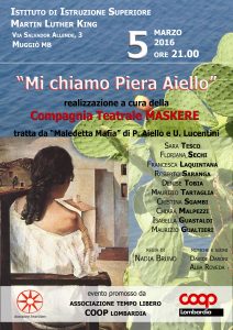 Mi chiamo Piera Aiello Muggiò 5 3 16 - Locandina
